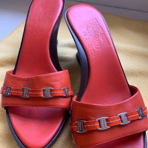 Ferragamo Wedge Slide Sandals